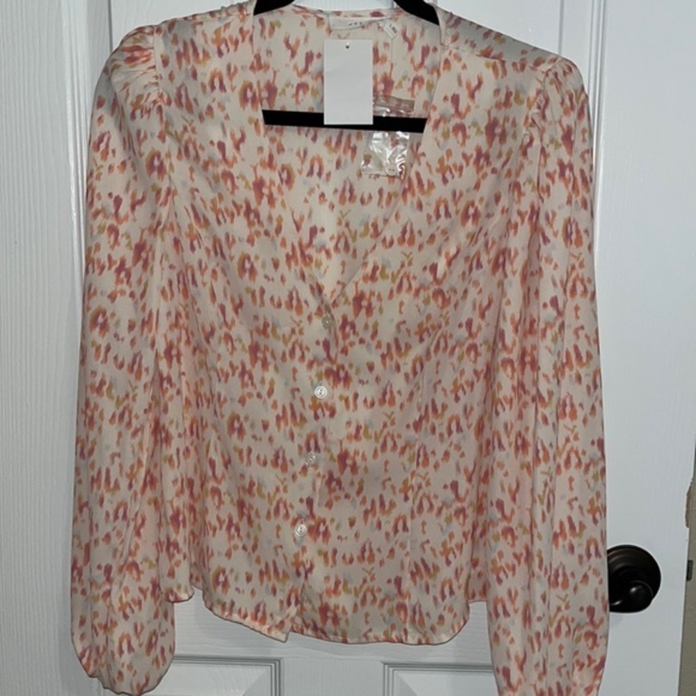 Cheetah Print Blouse